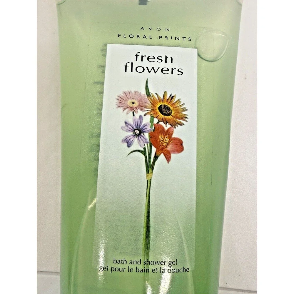 AVON Floral Prints‎ Bath Shower Gel Fresh Flowers 6.7 Oz 200mL Retired New 2006